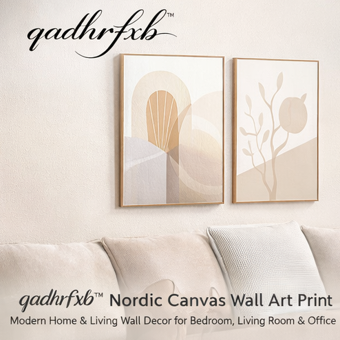 qadhrfxb™ Nordic Canvas Wall Art Print Modern Home & Living Wall Decor for Bedroom Living Room & Office